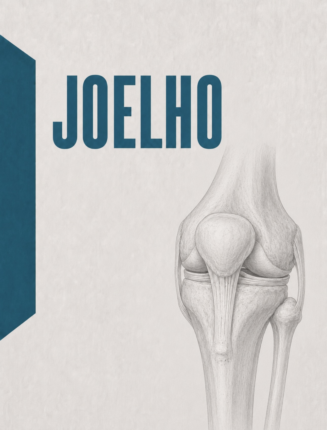 Ilustração anatómica da região do joelho